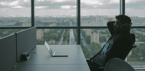 office user irritated by slow wifi-m